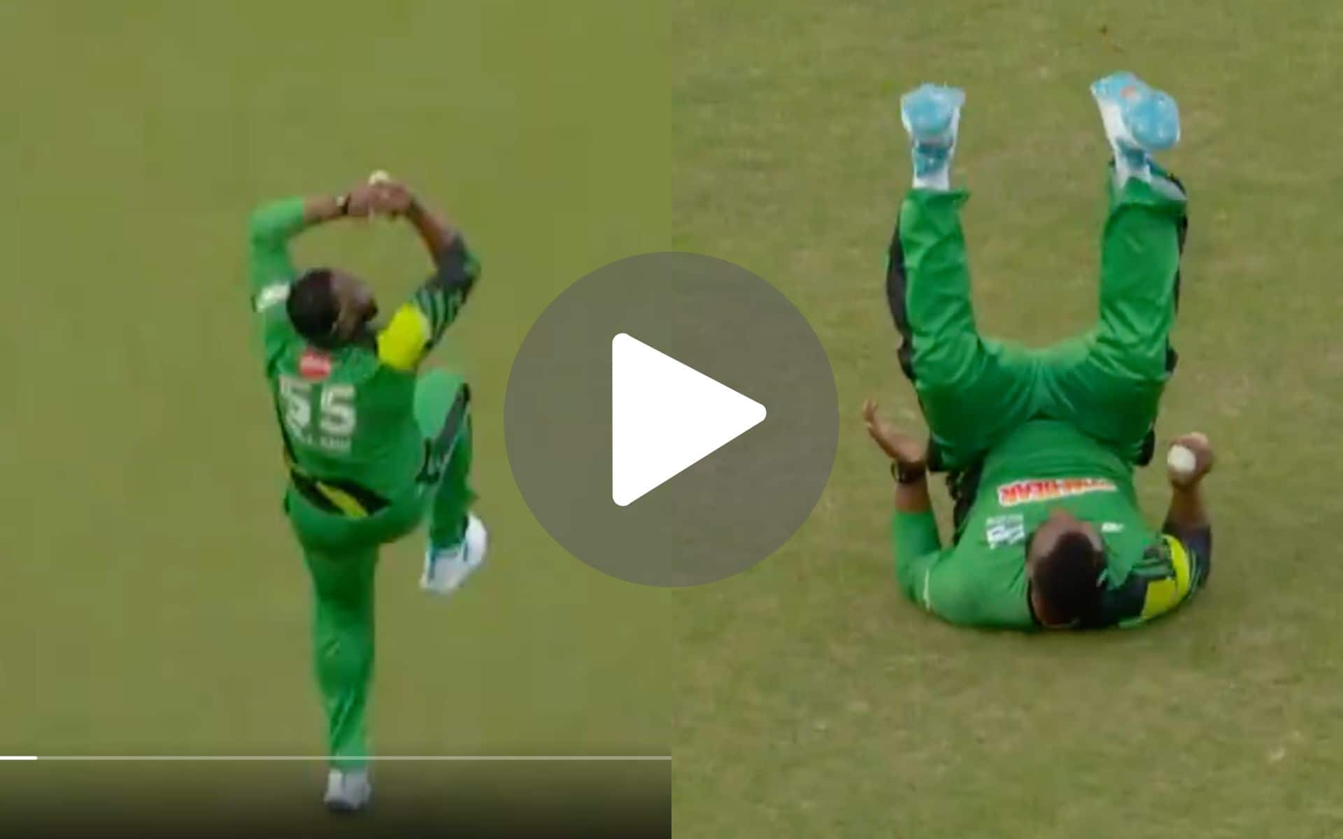 [Watch] Pollard Turns The Clock Back To IPL Days With A Spectacular Catch In The Hundred